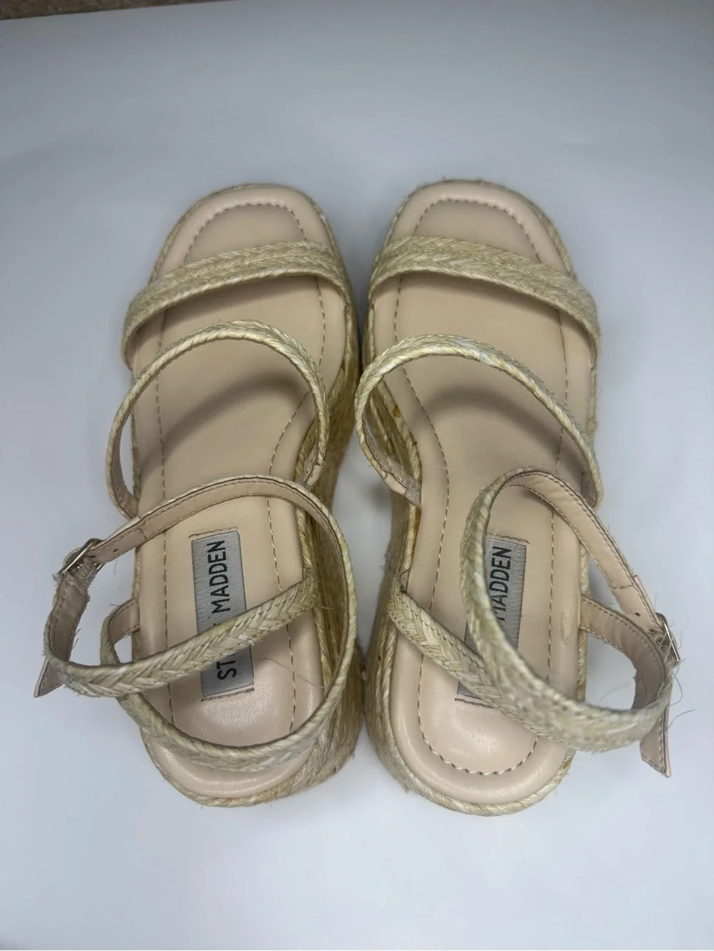 Steve Madden Espadrille Platform Sandal in Natural